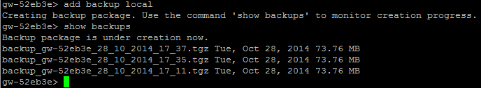 add backup local
