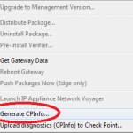 SmartUpdate Generate CPInfo