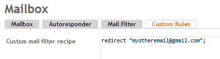 ispconfig forward email