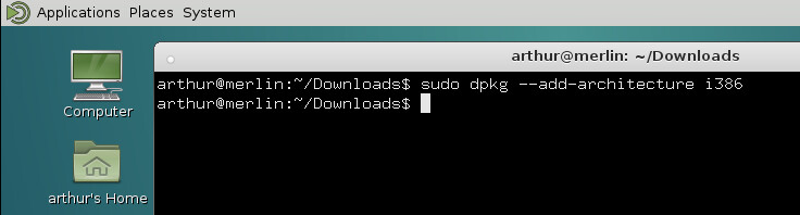 Add i386 architecture to dpkg