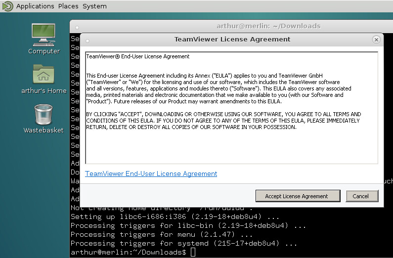 Accept EULA